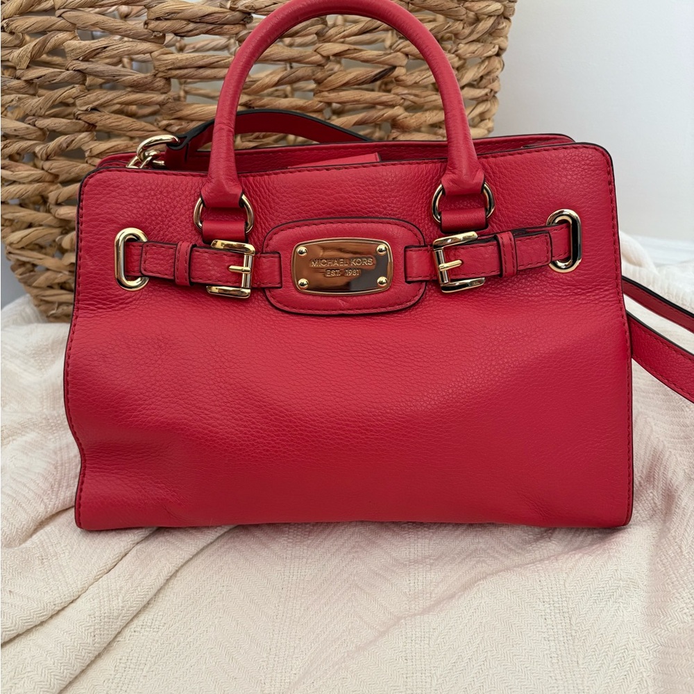 Michael Kors Pink Leather Satchel